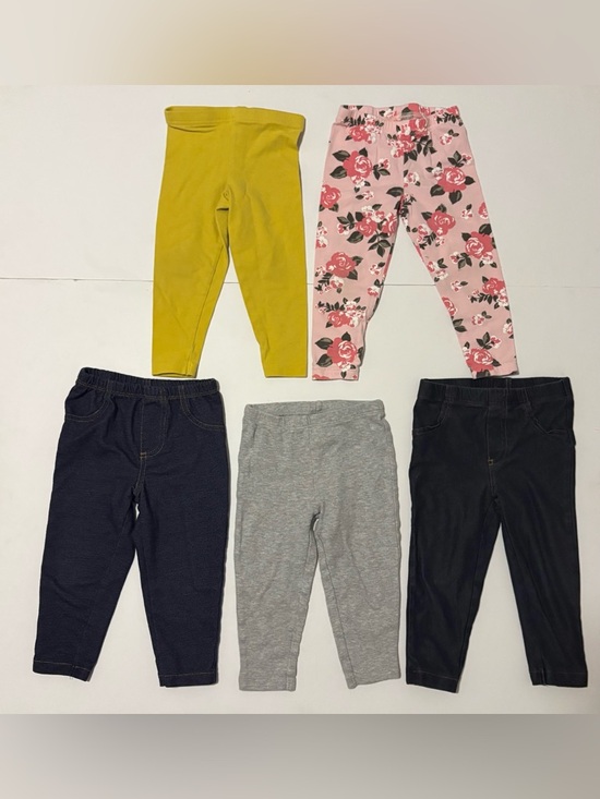 Carter's Other - Carter’s Baby Girl Leggings BUNDLE– Jeggings, Gray, Floral 18 months